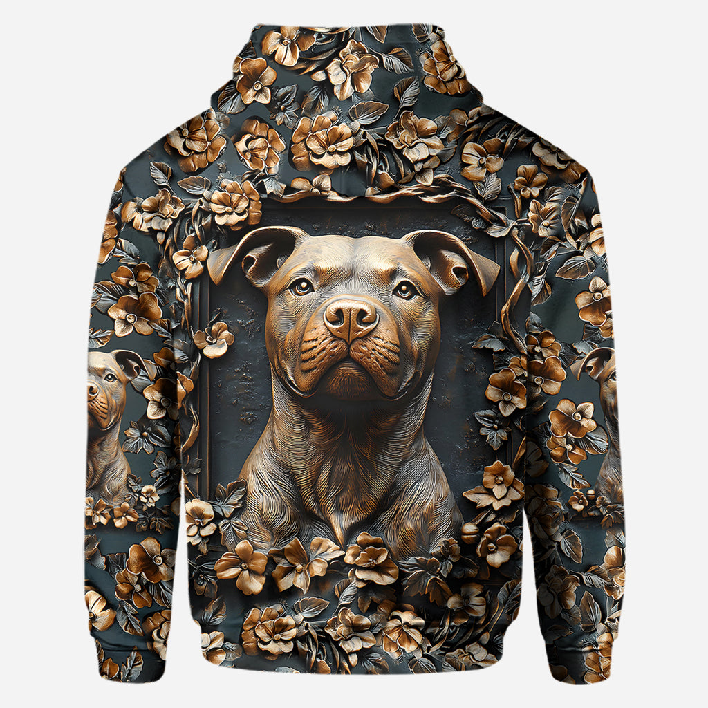 Strong Pitbull - Personalized Dog All Over Shirt