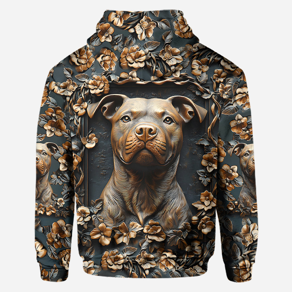 Strong Pitbull - Personalized Dog All Over Shirt