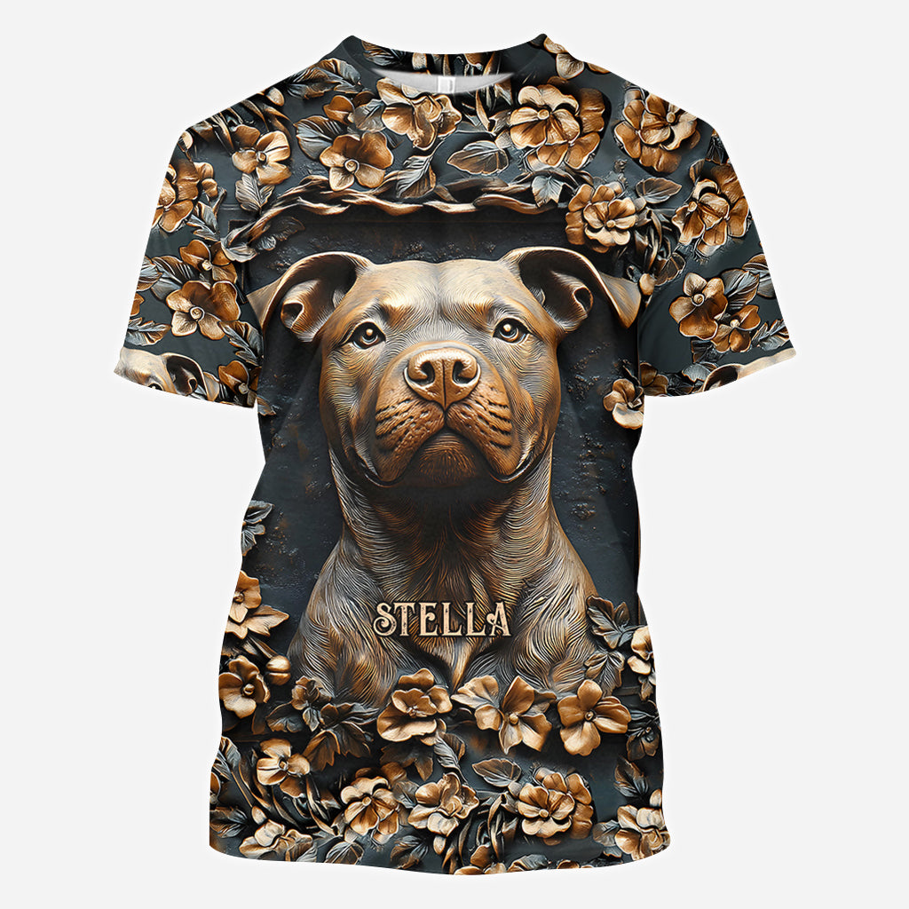 Strong Pitbull - Personalized Dog All Over Shirt
