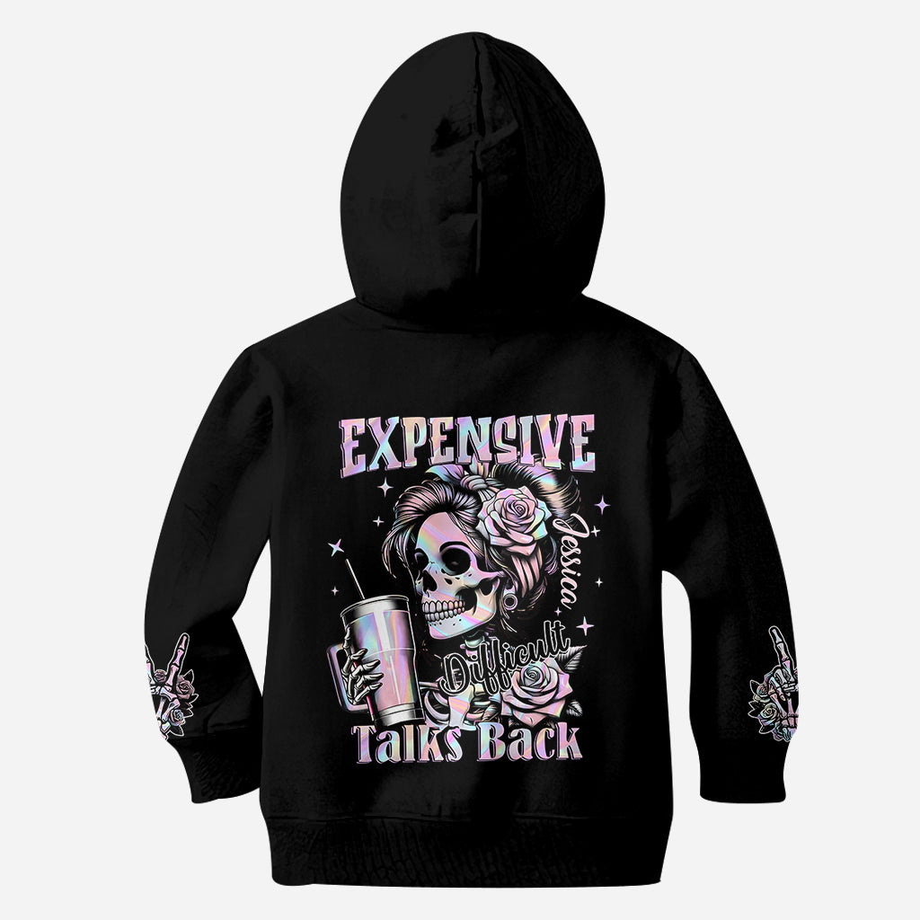 Expensive Difficult And Talks Back - Personalized Skull All Over Shirt