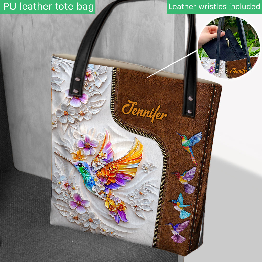 Stunning Hummingbird Dragonfly Butterfly - Personalized Gardening Tote Bag