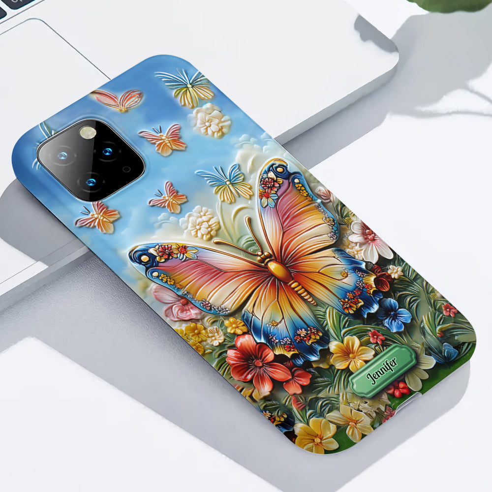 Beautiful Butterfly Bee Dragonfly Hummingbird - Personalized Butterfly Full Print Phone Case