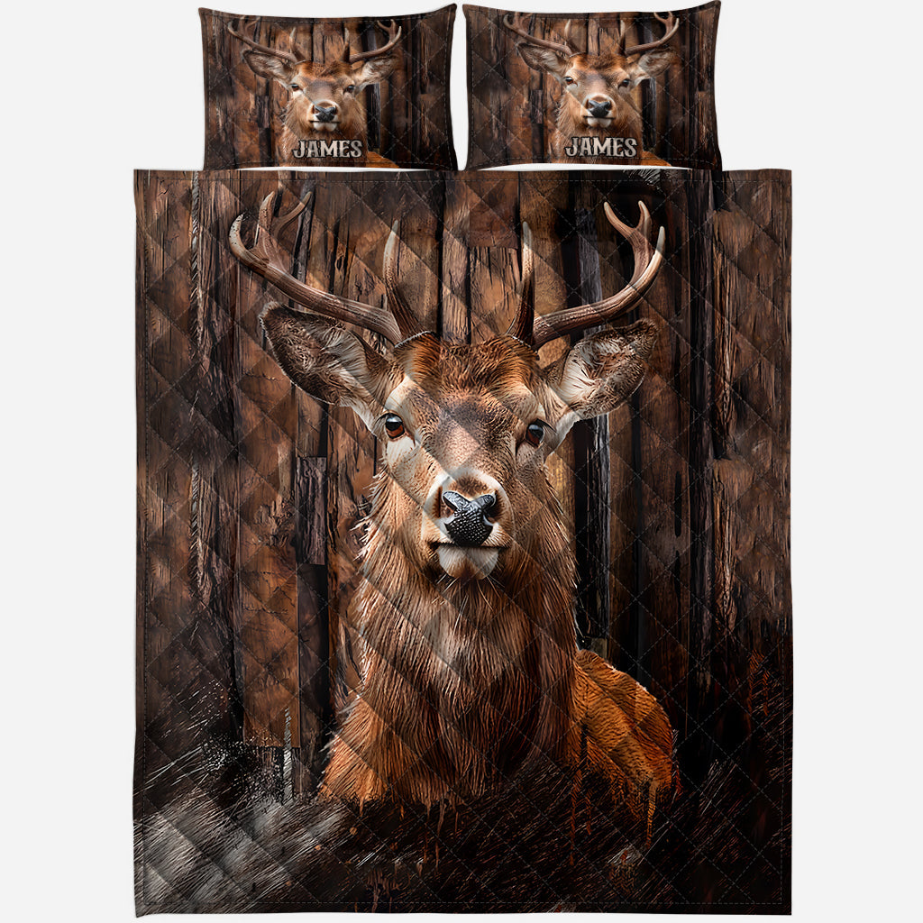 Love Hunting - Personalized Hunting Quilt Set
