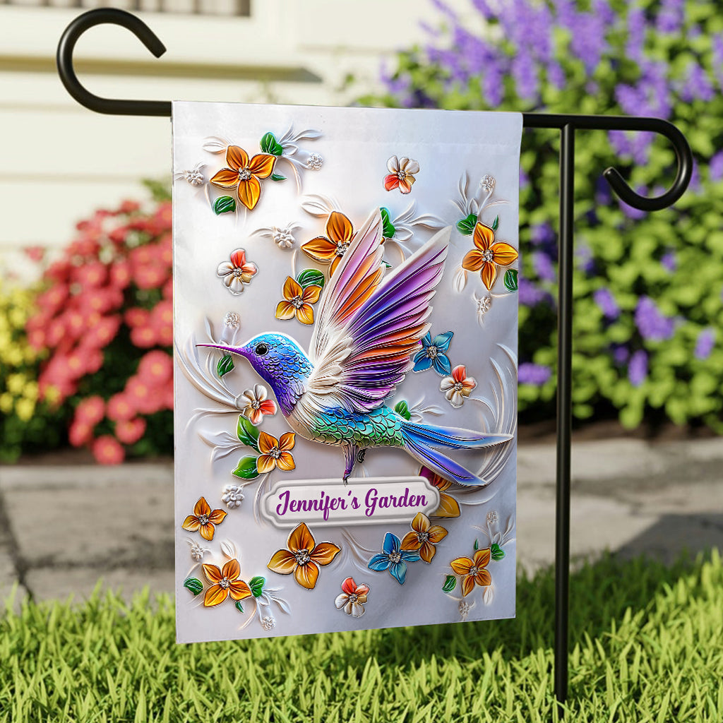 Stunning Butterfly Dragonfly Bee Hummingbird - Personalized Gardening Garden Flag