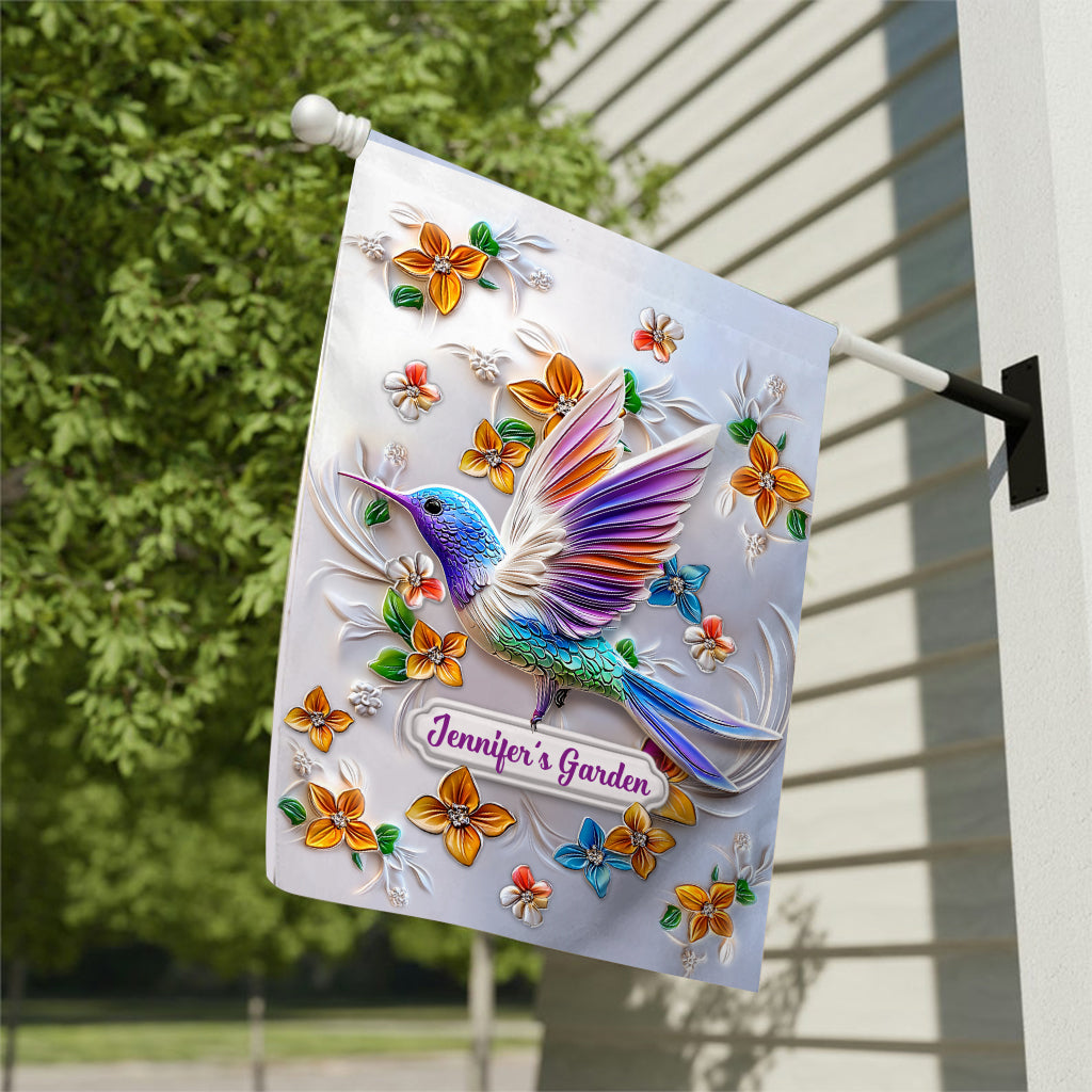 Stunning Butterfly Dragonfly Bee Hummingbird - Personalized Gardening Garden Flag