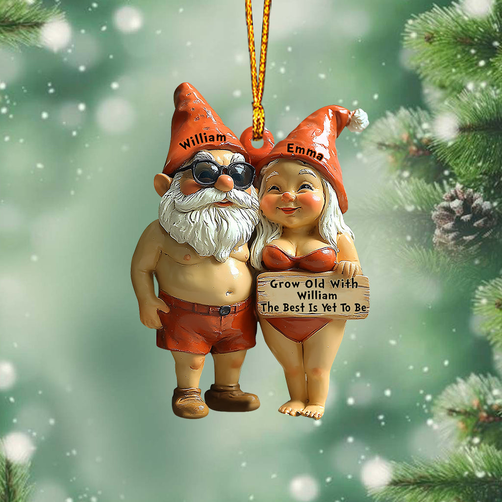 Grow Old With Him/ Her - Personalized Gardening Ornament
