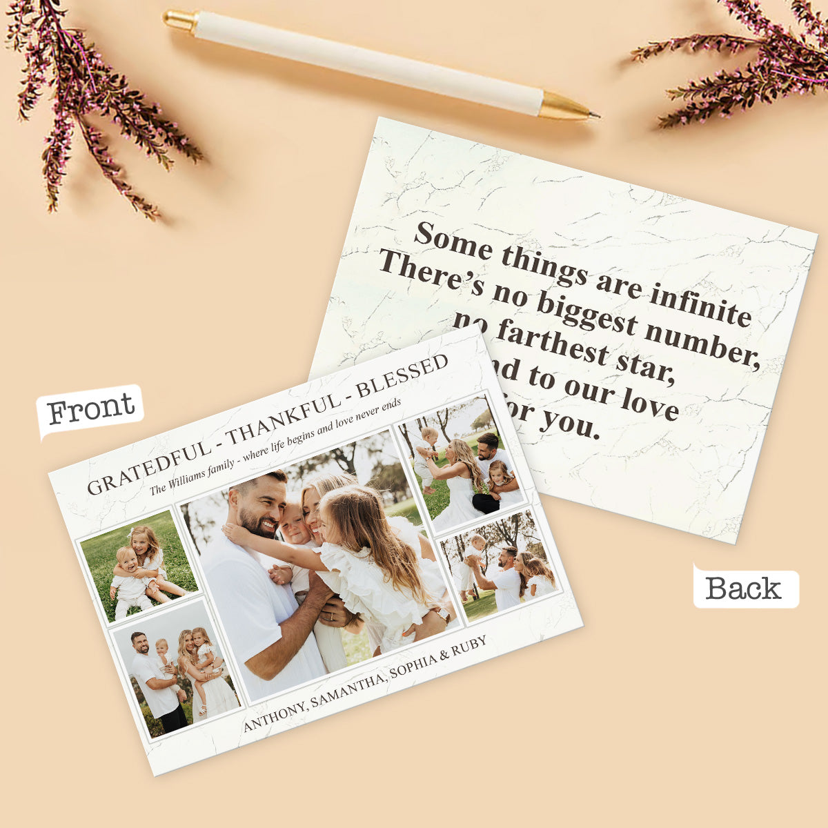 Forever Love - Personalized Greeting Card