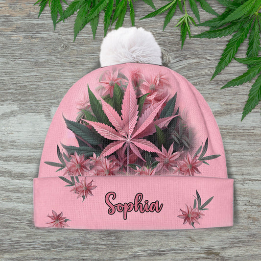 Pink Stoner - Personalized Weed Beanie Hat