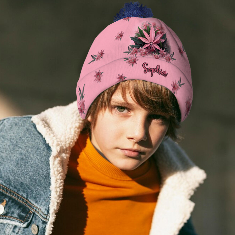 Pink Stoner - Personalized Weed Beanie Hat
