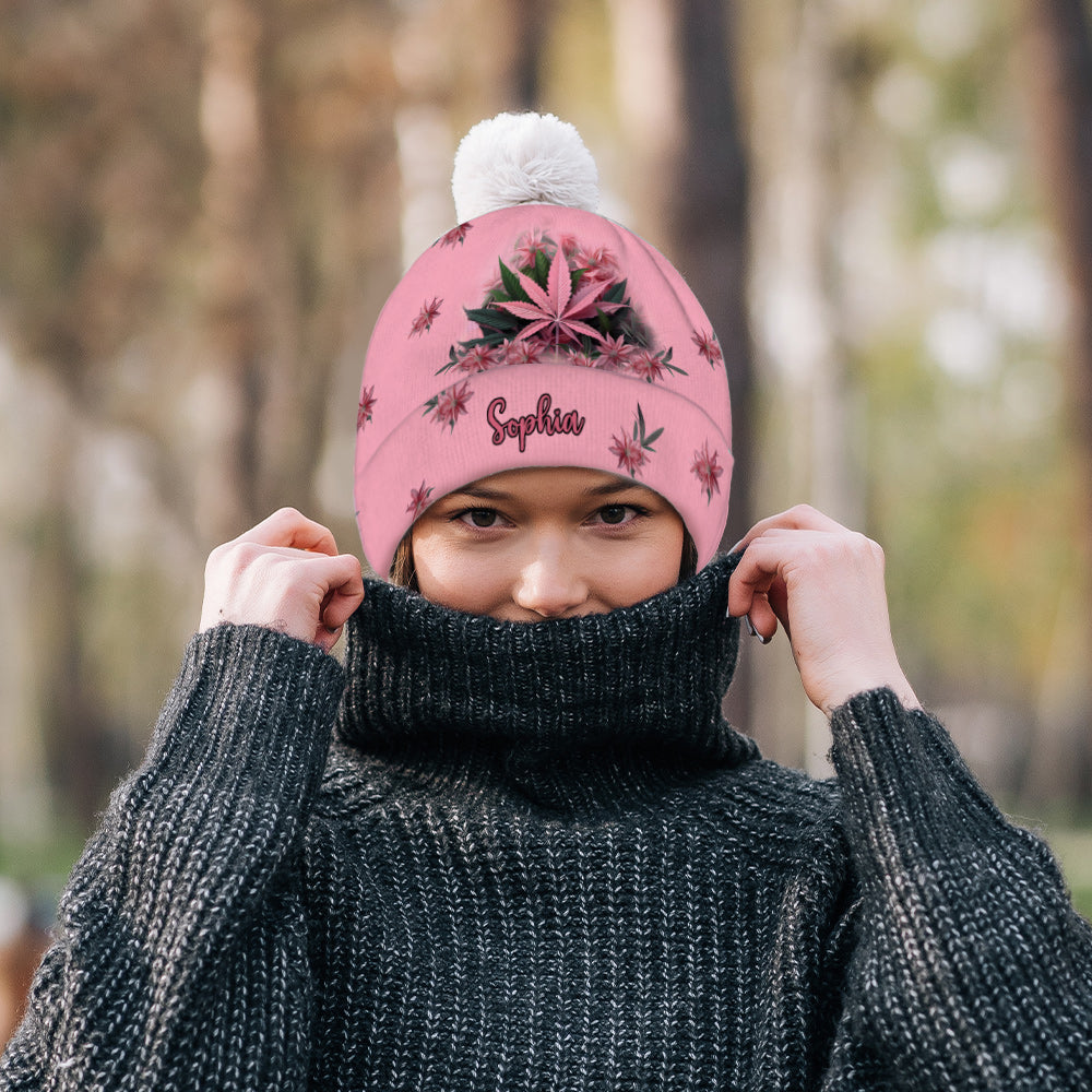 Pink Stoner - Personalized Weed Beanie Hat