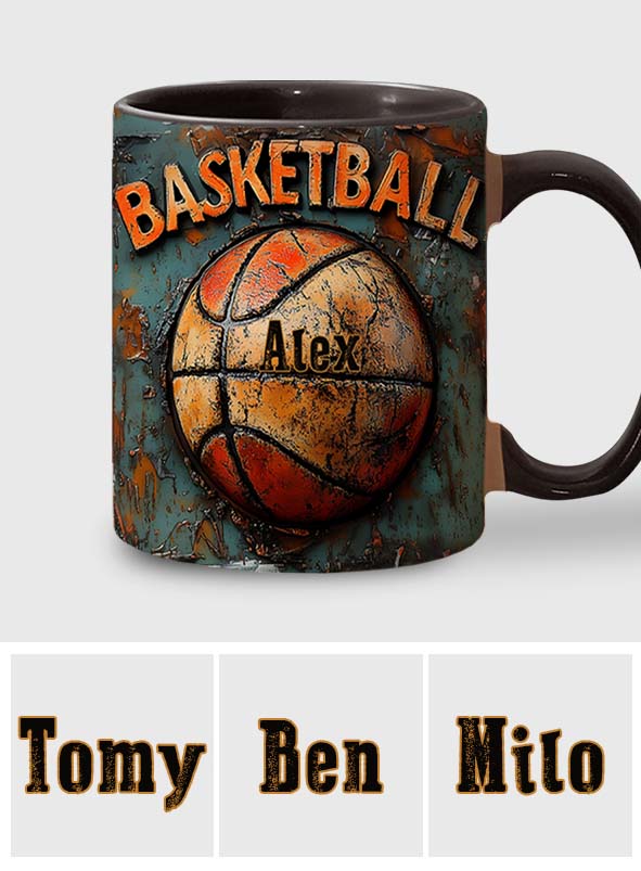 Basketball For Life - Personalized Basketball Accent Mug