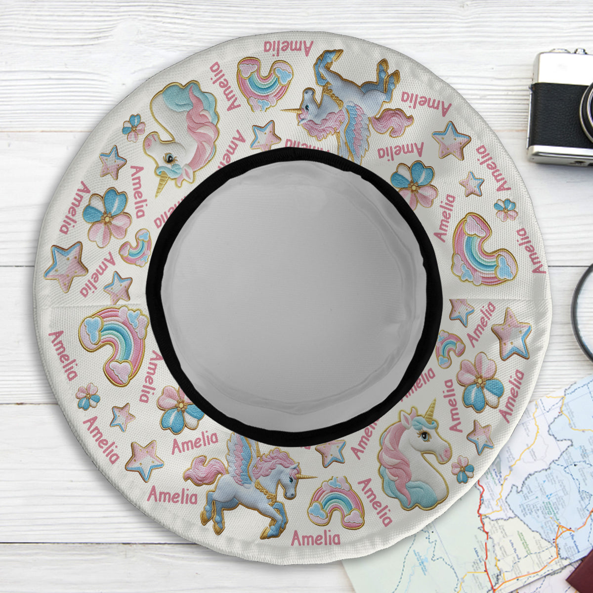 Beautiful Unicorn Alphabet - Personalized Kid Bucket Hat