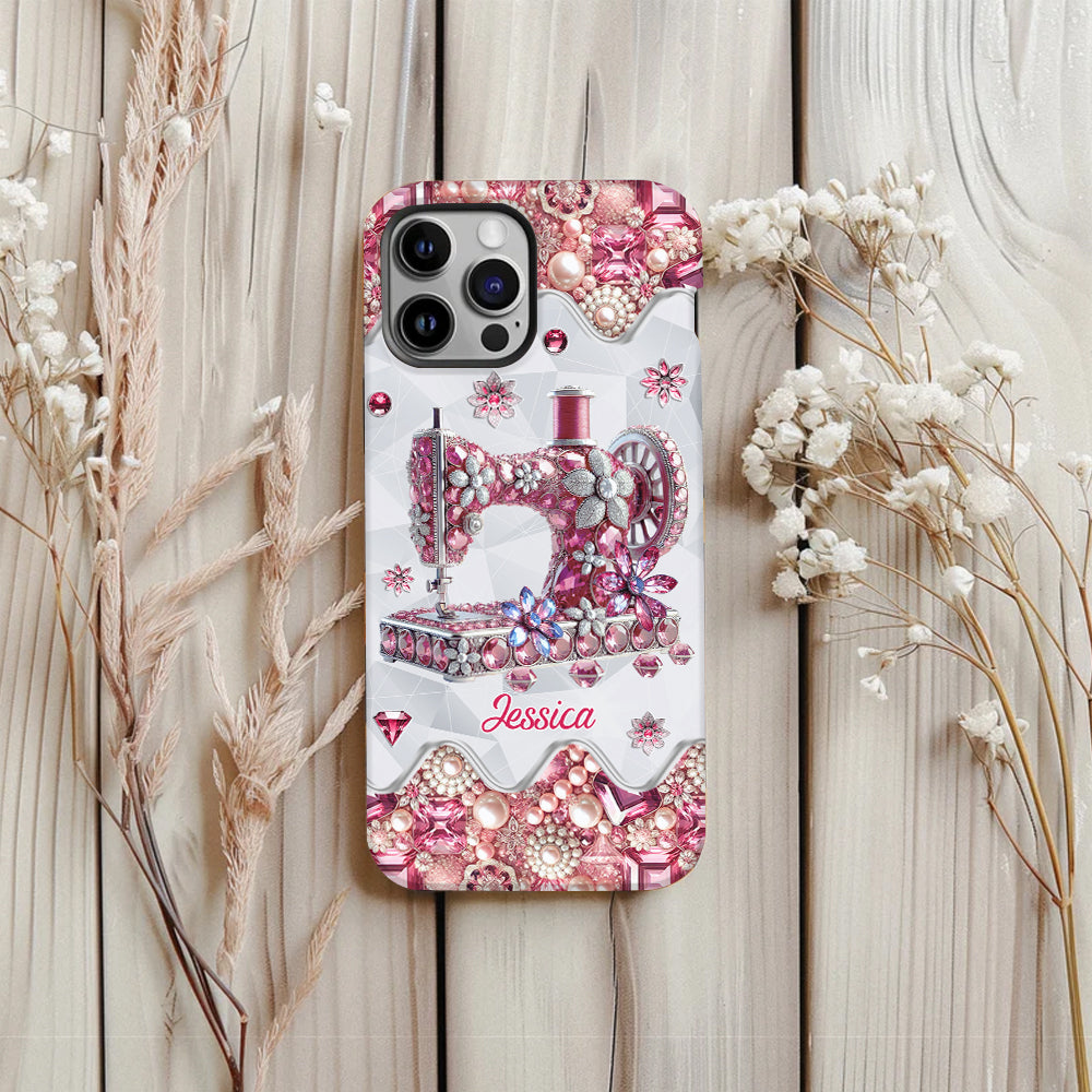 Just A Girl Who Loves Sewing - Personalized Sewing Full Print Phone Case