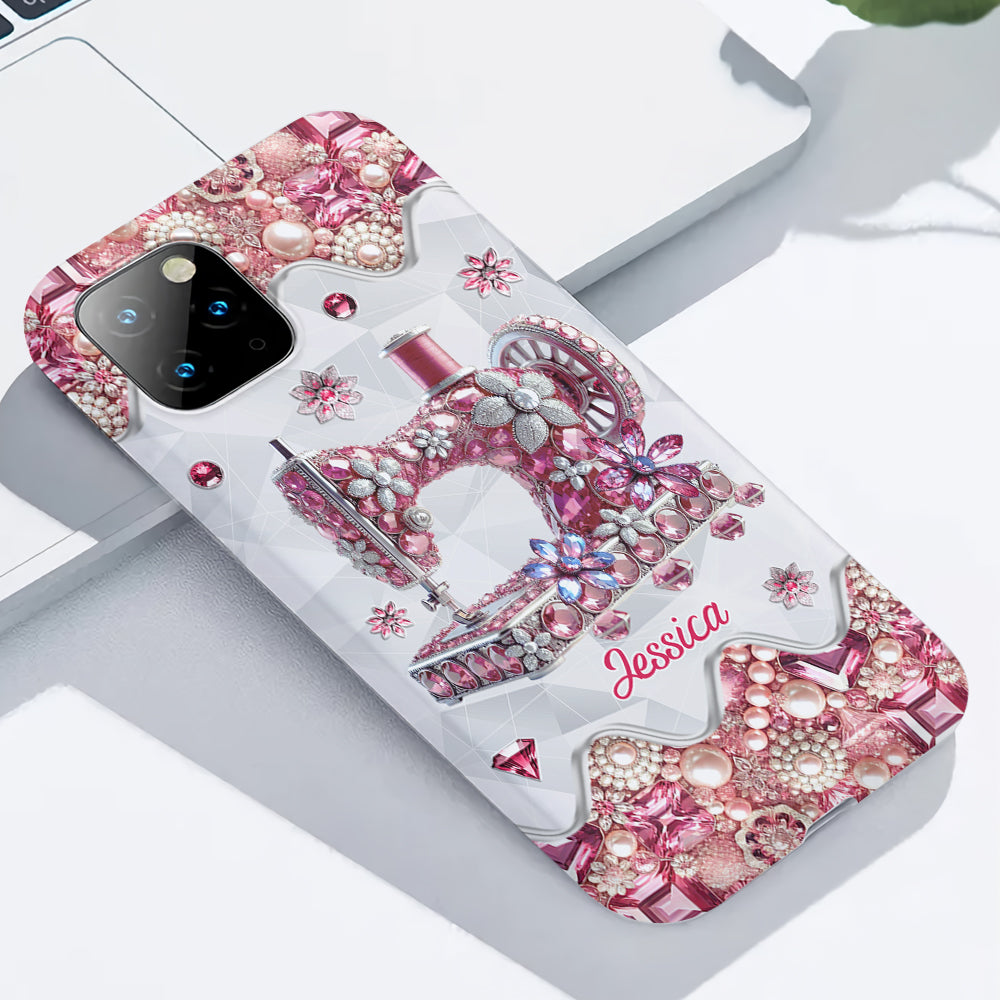 Just A Girl Who Loves Sewing - Personalized Sewing Full Print Phone Case