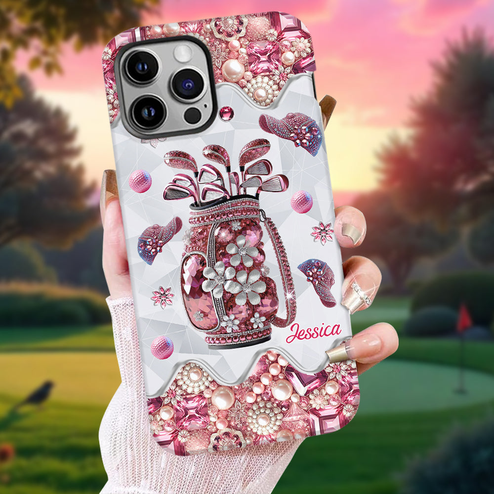 Just A Girl Who Loves Golf - Personalized Golf Full Print Phone Case