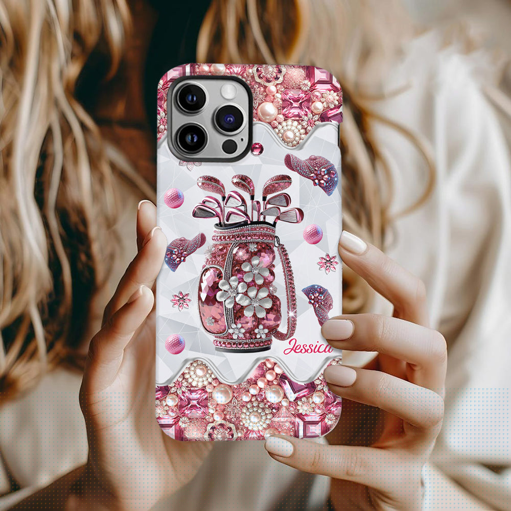 Just A Girl Who Loves Golf - Personalized Golf Full Print Phone Case