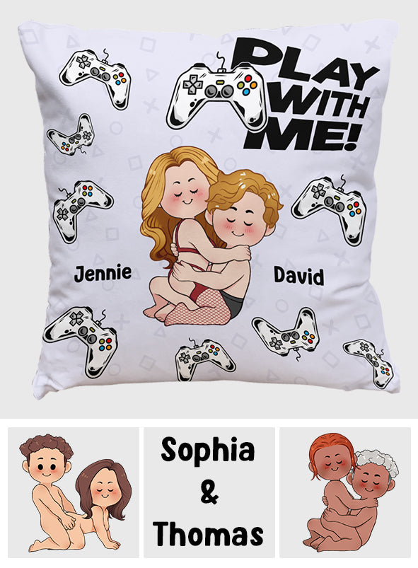 Play With Me - Personalized Video Game Throw Pillow