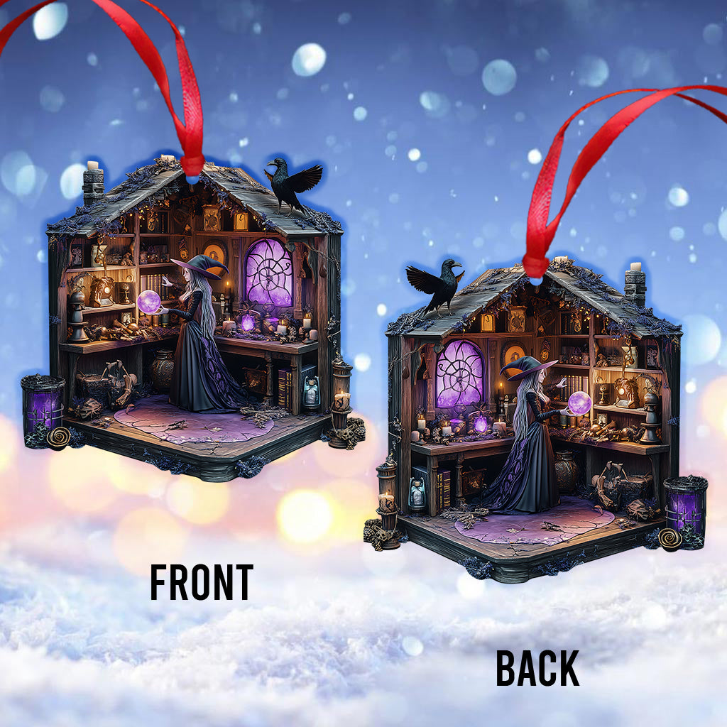 Mysterious Witch Room - Personalized Witch Ornament
