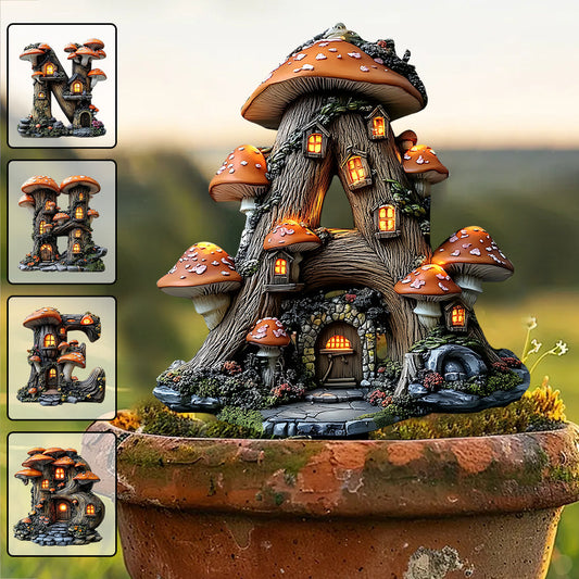 Fairy Garden Alphabet's Letter - Personalized Gardening Acrylic Plaque Stake