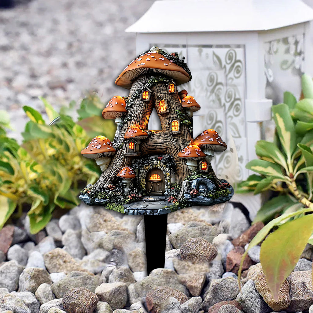 Fairy Garden Alphabet's Letter - Personalized Gardening Acrylic Plaque Stake