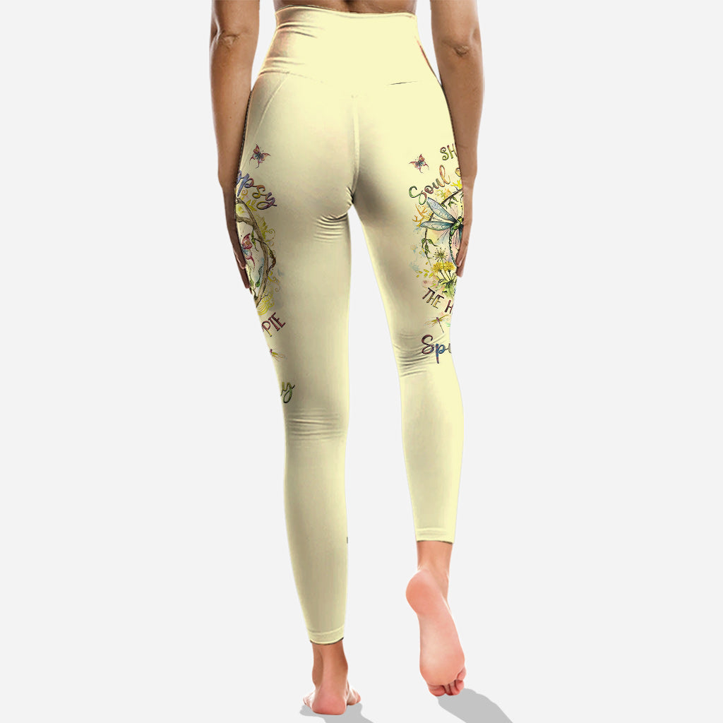 Spirit Of A Fairy Dragonfly - Personalized Hippie Hoodie and Leggings