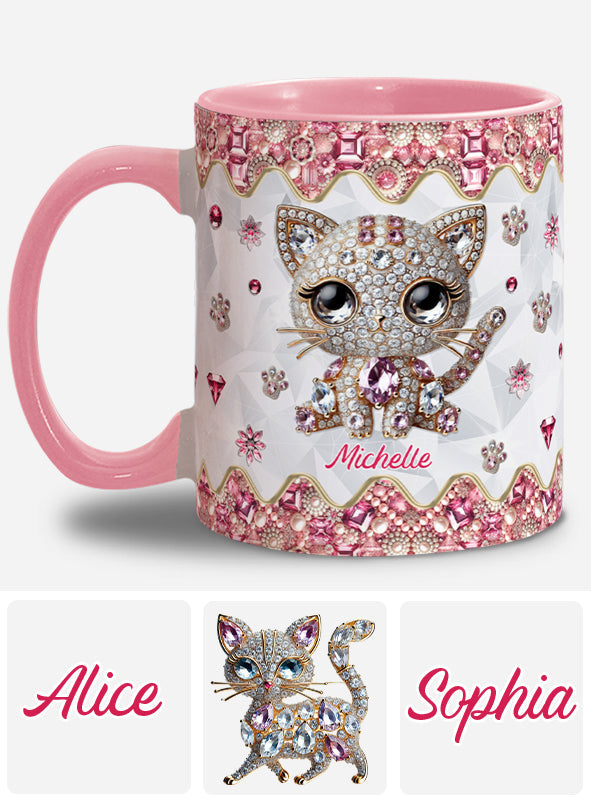 Just A Girl Who Loves Cats - Personalized Cat Accent Mug