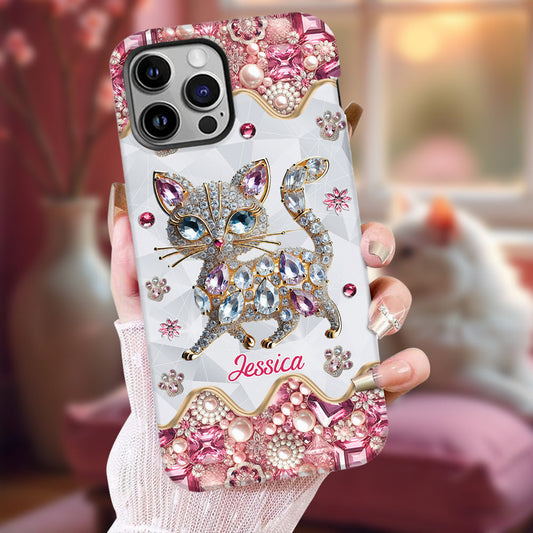 Just A Girl Who Loves Cats - Personalized Cat Full Print Phone Case