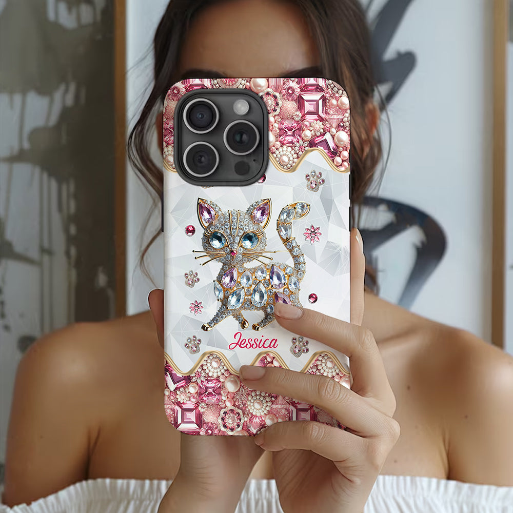 Just A Girl Who Loves Cats - Personalized Cat Full Print Phone Case