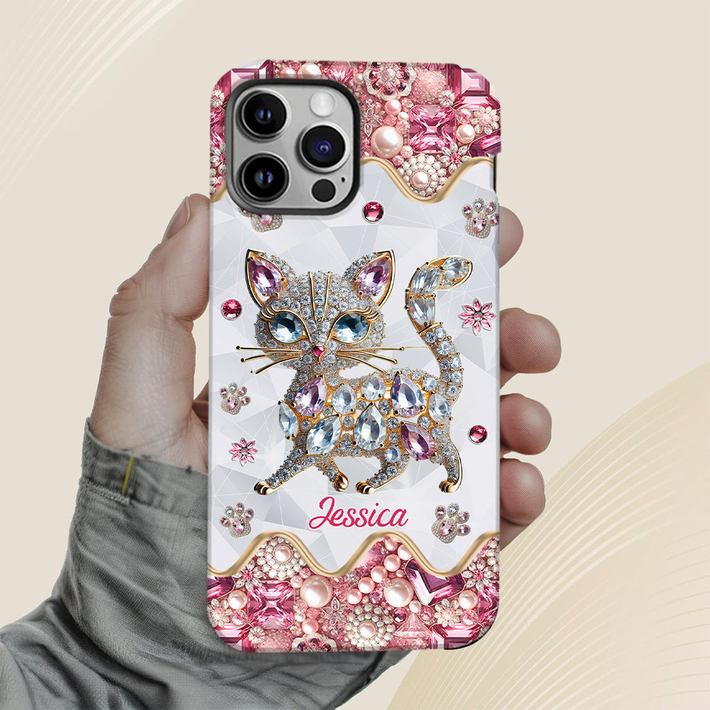 Just A Girl Who Loves Cats - Personalized Cat Full Print Phone Case