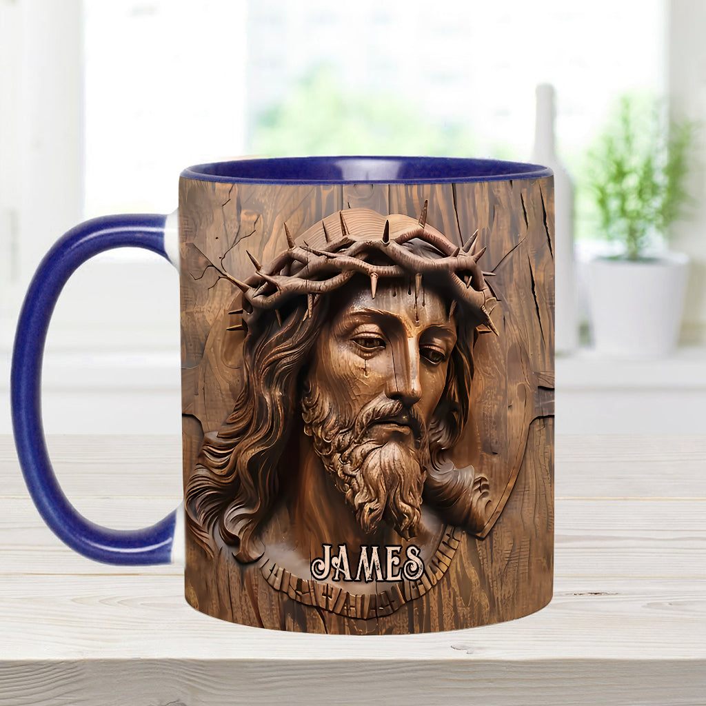 Begins With Christ - Personalized Christian Accent Mug