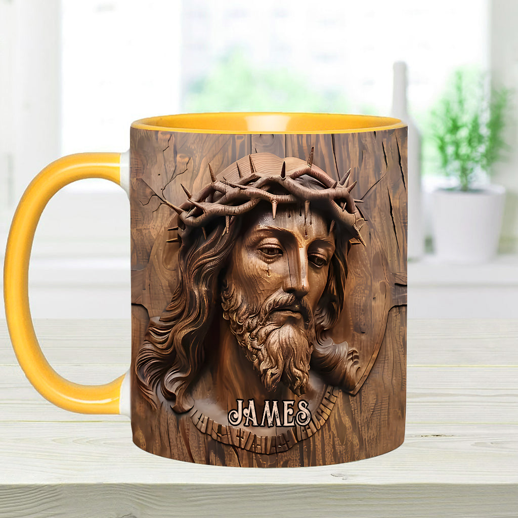 Begins With Christ - Personalized Christian Accent Mug
