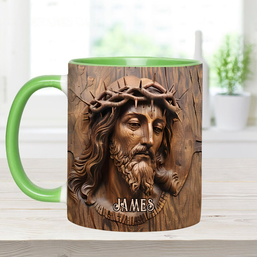 Begins With Christ - Personalized Christian Accent Mug