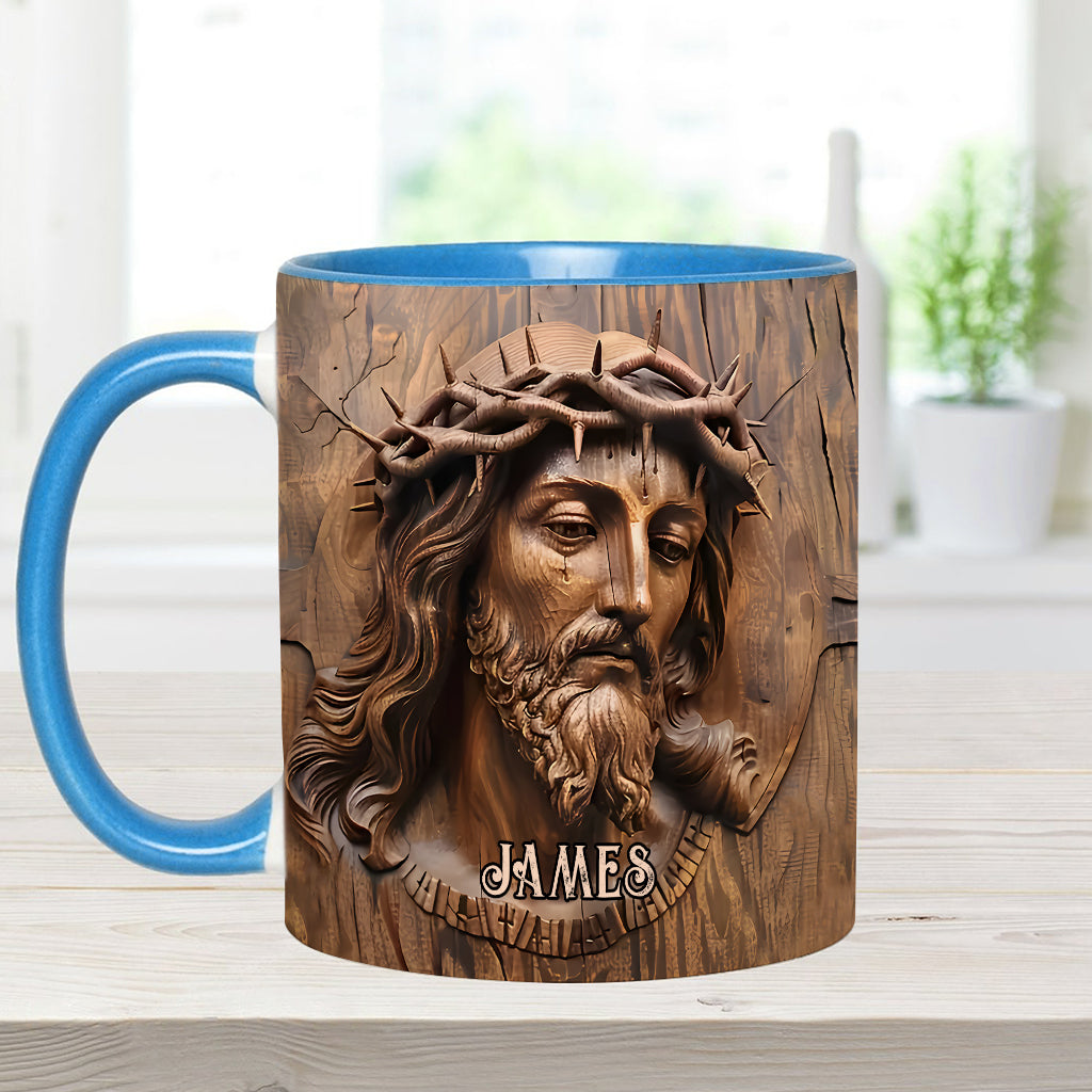 Begins With Christ - Personalized Christian Accent Mug