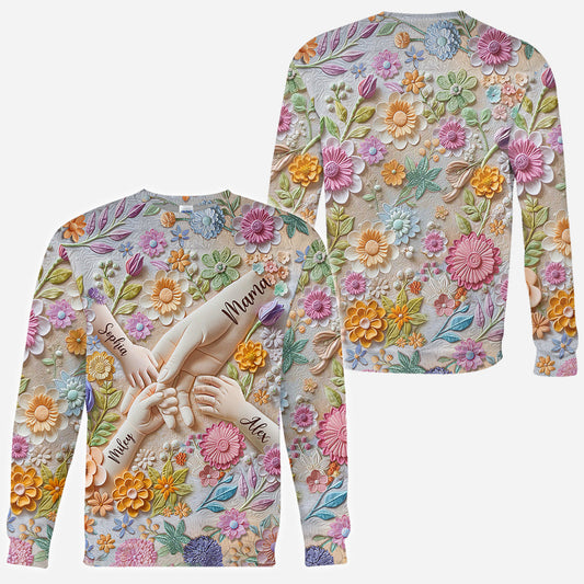 Hold Our Hands - Personalized Mother All Over Shirt