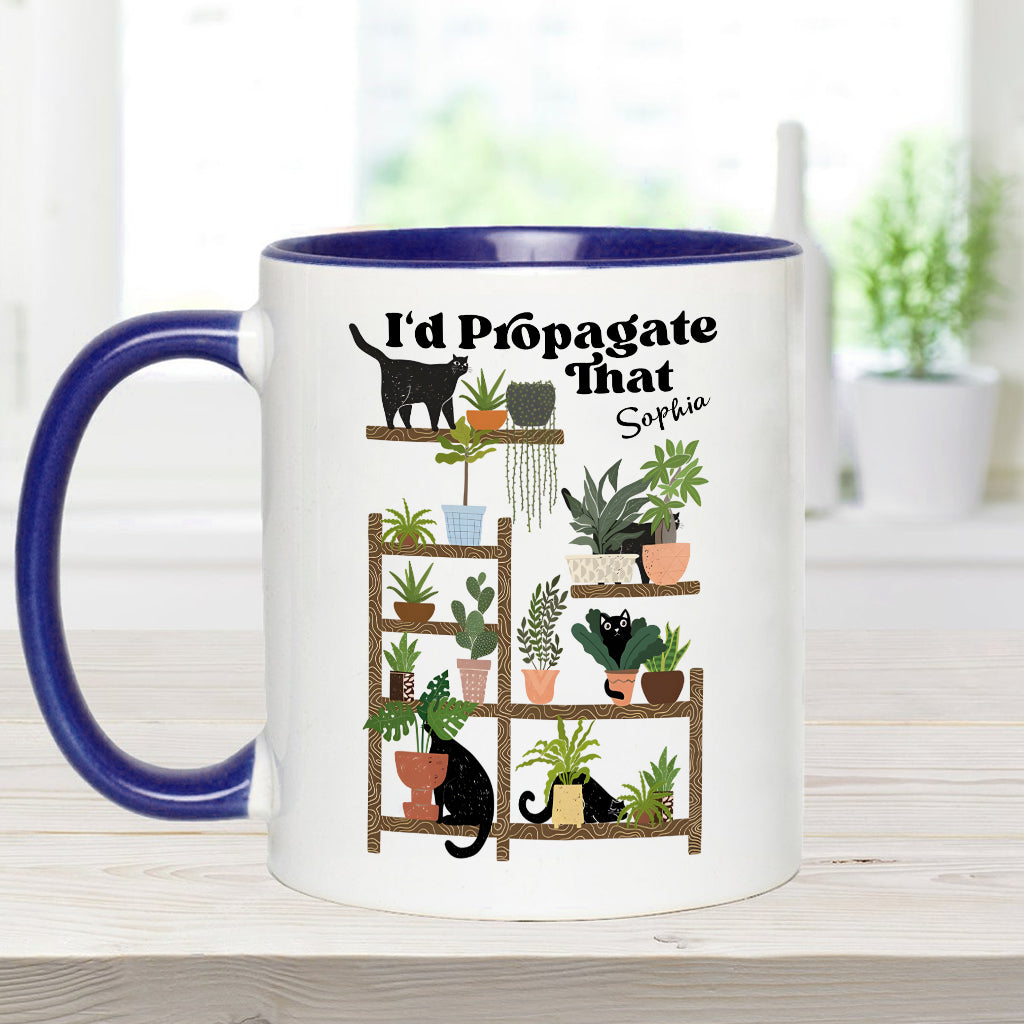 I'd Propagate That - Personalized Gardening Accent Mug