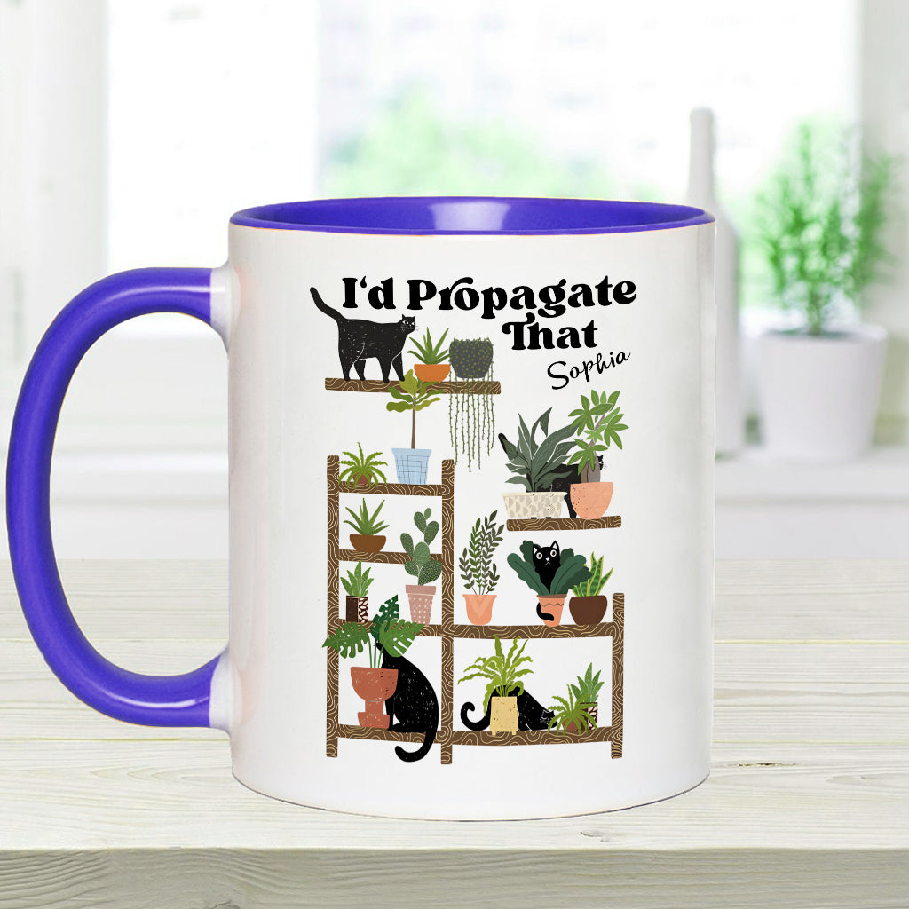 I'd Propagate That - Personalized Gardening Accent Mug