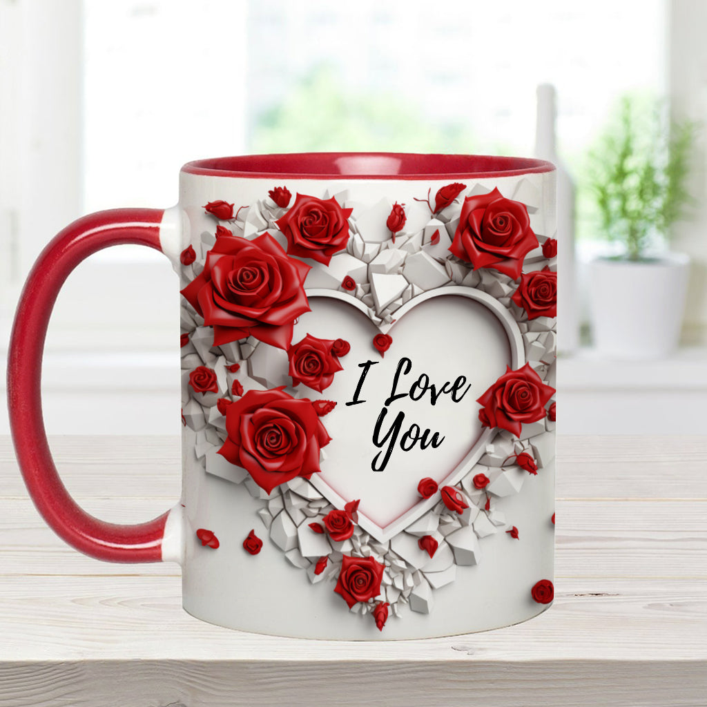Be My Valentine - Personalized Couple Accent Mug