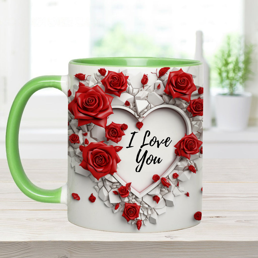 Be My Valentine - Personalized Couple Accent Mug