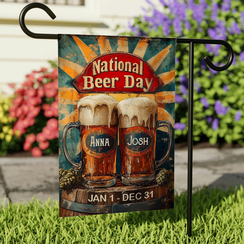 National Beer Day - Personalized Beer Garden Flag