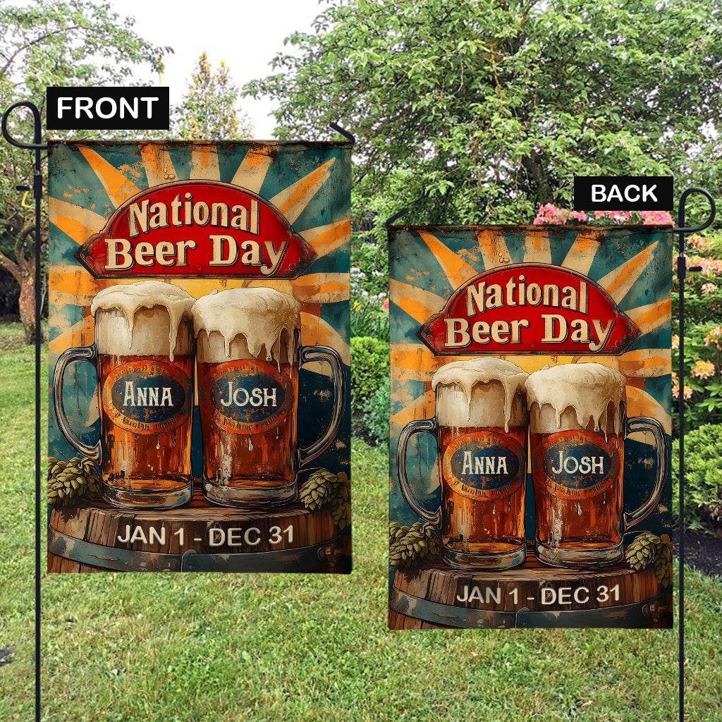 National Beer Day - Personalized Beer Garden Flag