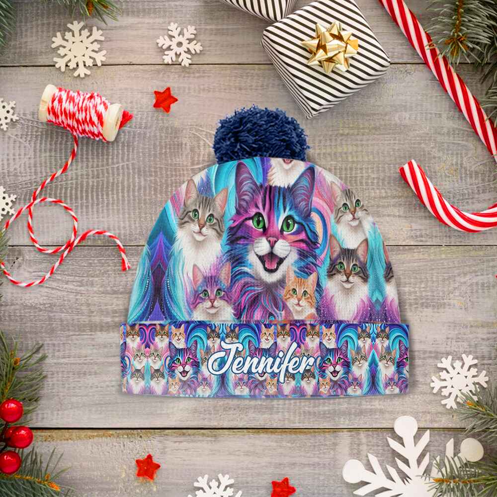 Cute Cats - Personalized Cat Beanie Hat
