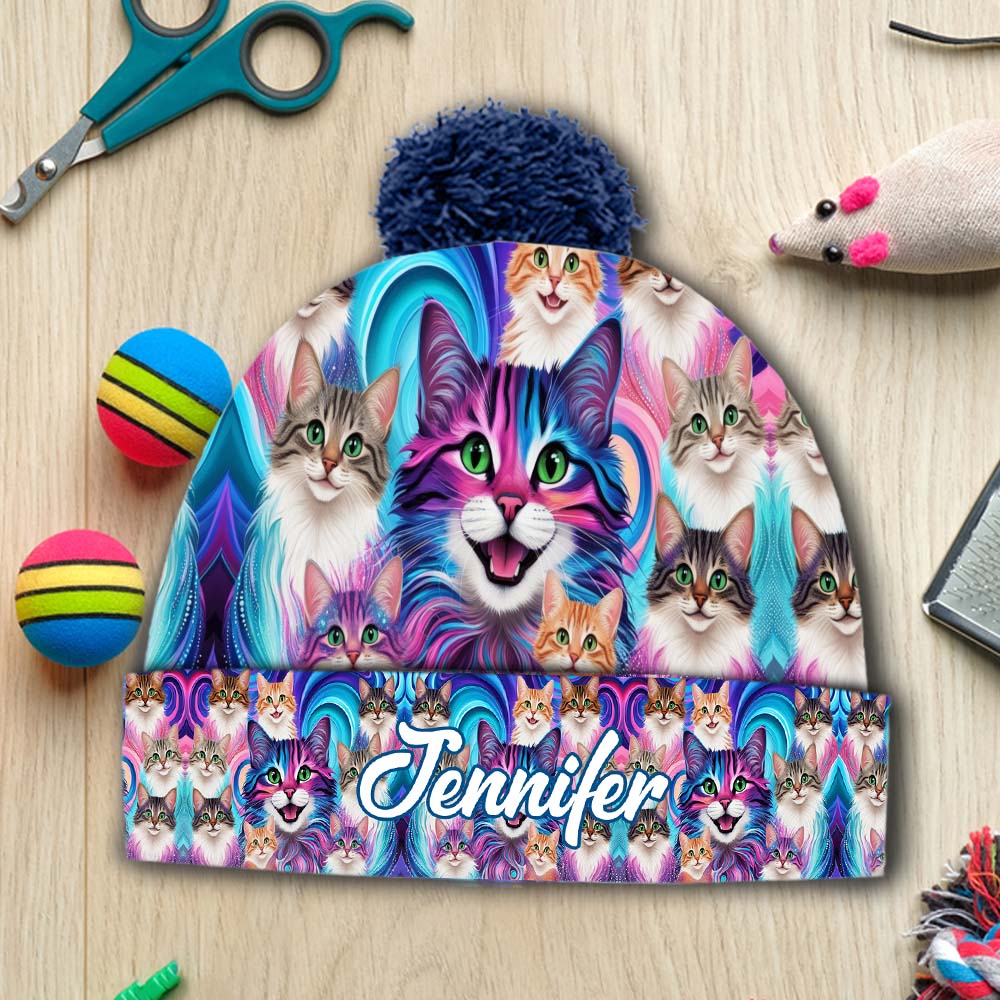 Cute Cats - Personalized Cat Beanie Hat
