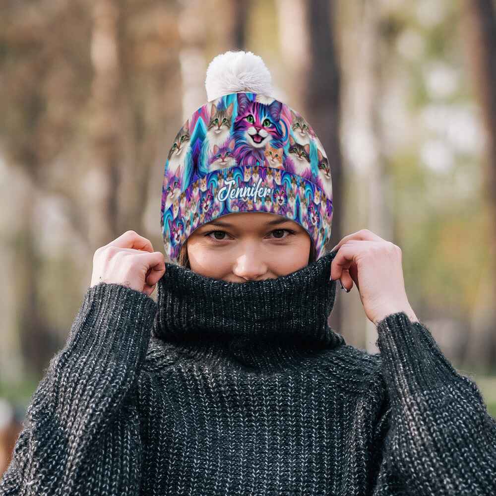 Cute Cats - Personalized Cat Beanie Hat