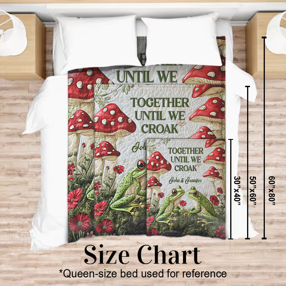 Together Until We Croak - Personalized Frog Blanket