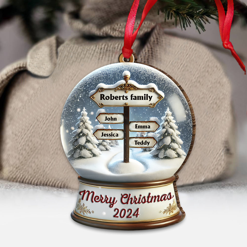 Merry Christmas - Personalized Family Ornament