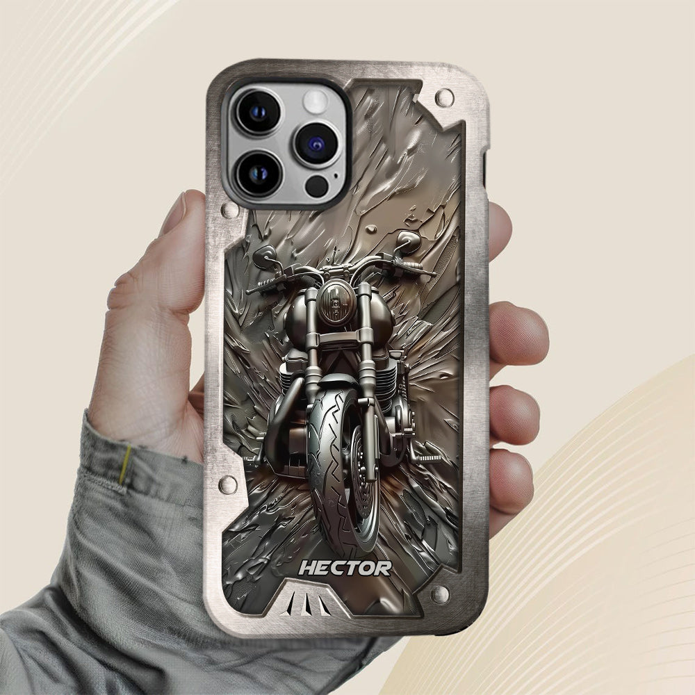 Vintage Motorcycle - Personalized Biker Full Print Phone Case