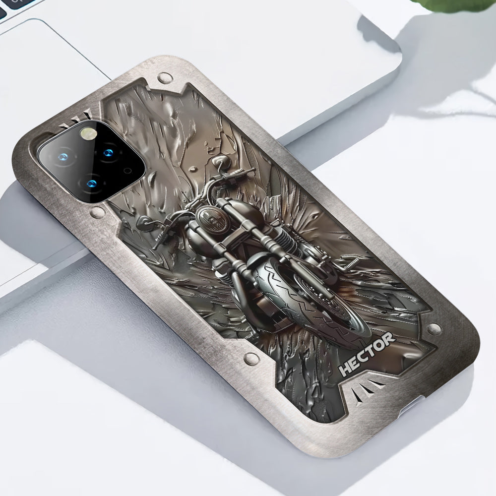 Vintage Motorcycle - Personalized Biker Full Print Phone Case