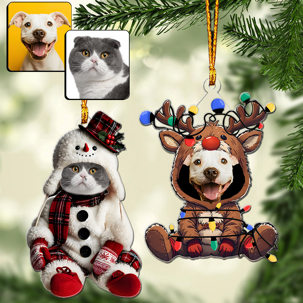 This Is How My Kids Look Like - Personalized Cat Custom Shaped Ornament