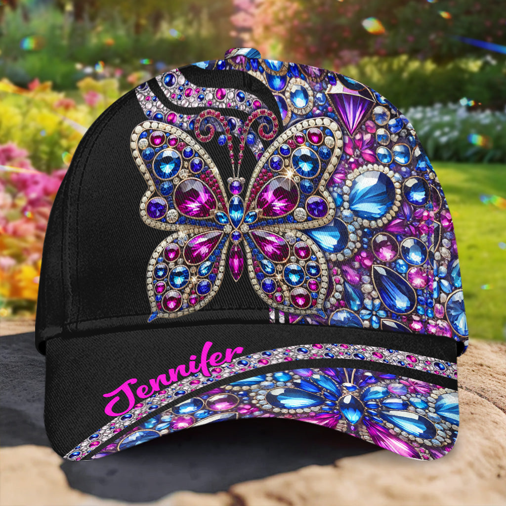 Sparkle Butterfly - Personalized Butterfly Classic Cap