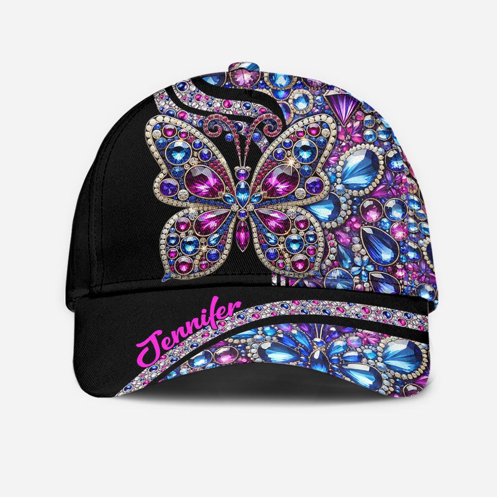 Sparkle Butterfly - Personalized Butterfly Classic Cap